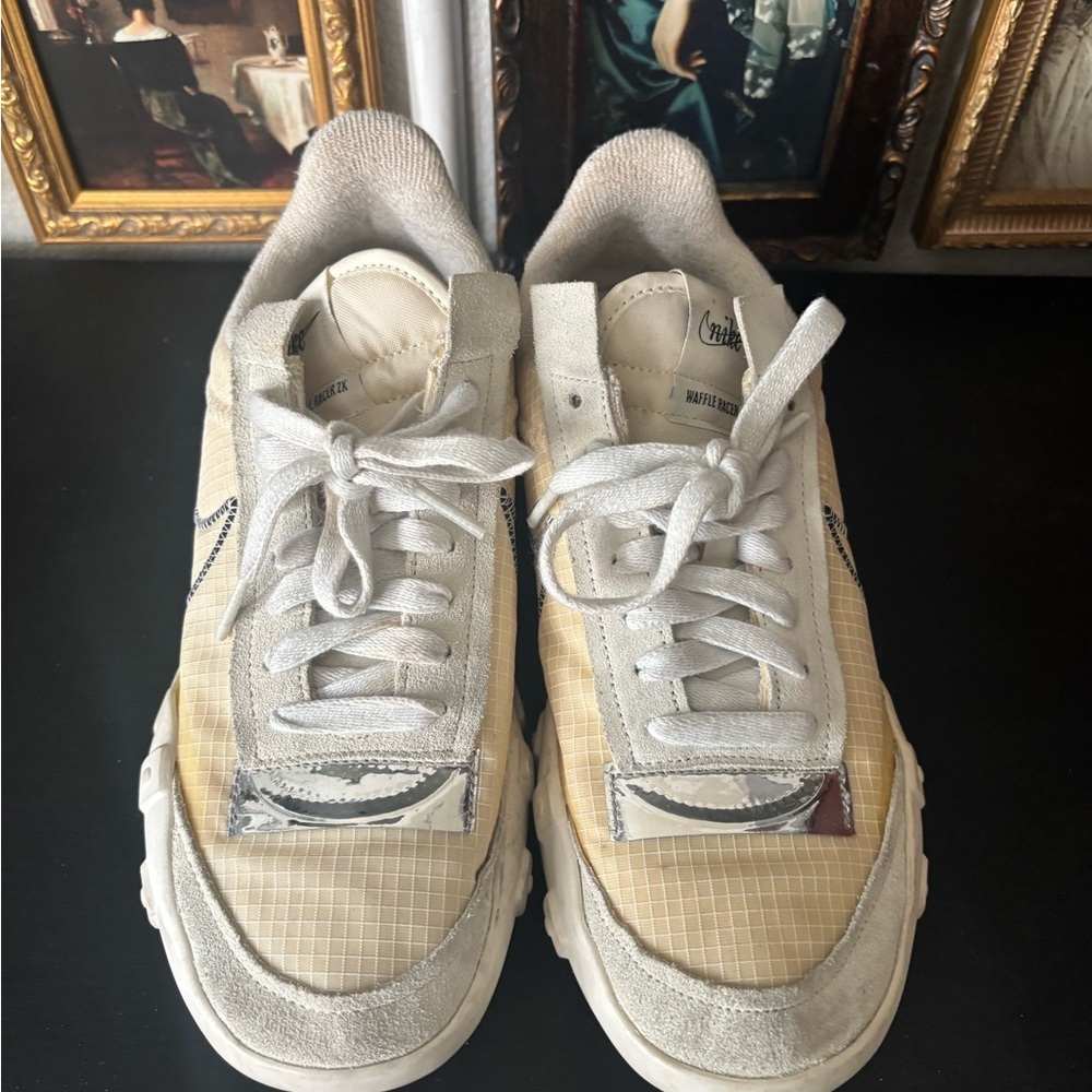 Nike Women's Athletic Shoes - Cream and White